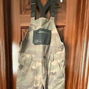 Volcom Camouflage Snow Bibs Boys XL